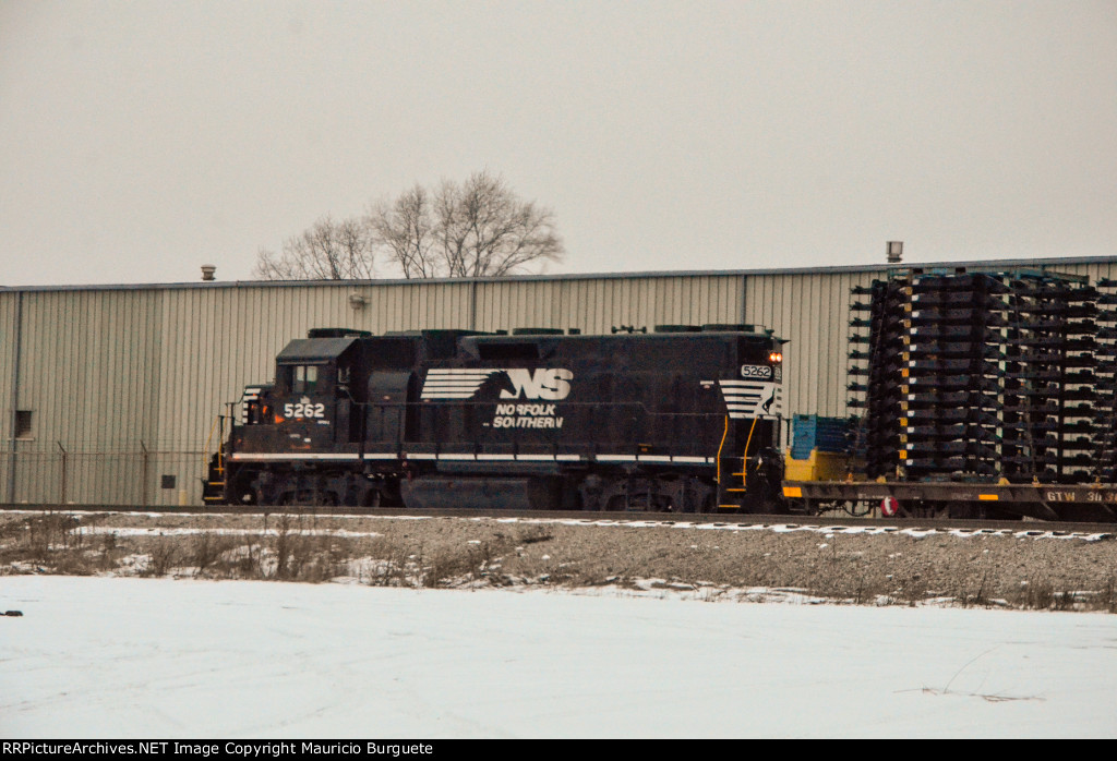 NS GP38-2 Locomotive in the yard